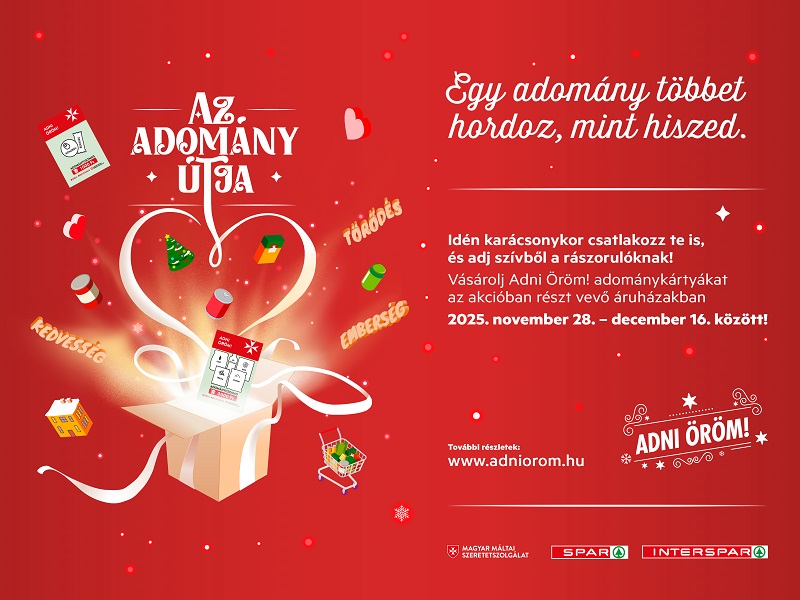Adni Öröm! – Adománykártyákkal már most csatlakozhatunk a karácsonyi adománygyűjtéshez