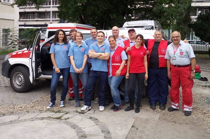 Német, szlovák, román, albán, ír, litván és lengyel bajtársakhoz csatlakozott a magyar mentős csapat