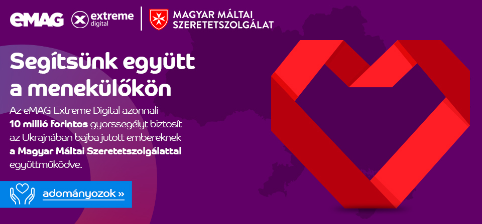 Támogatással és adománygyűjtéssel segít az eMAG-Extreme Digital